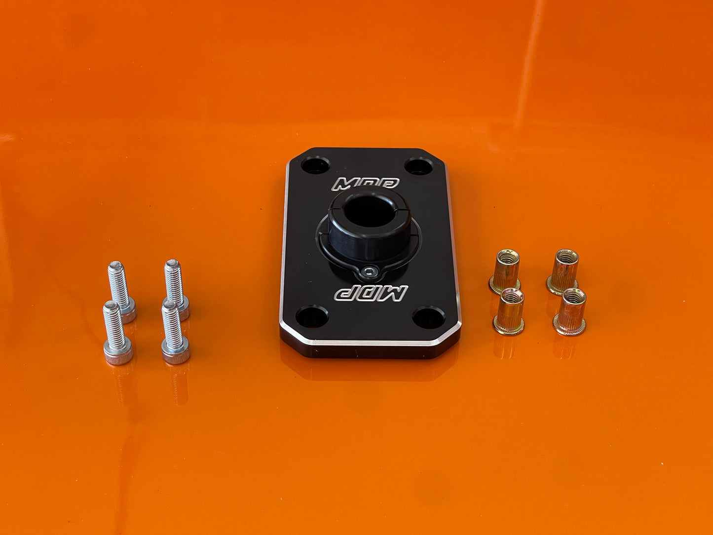 MDP BLACK Firewall Engine Harness Grommet Plate