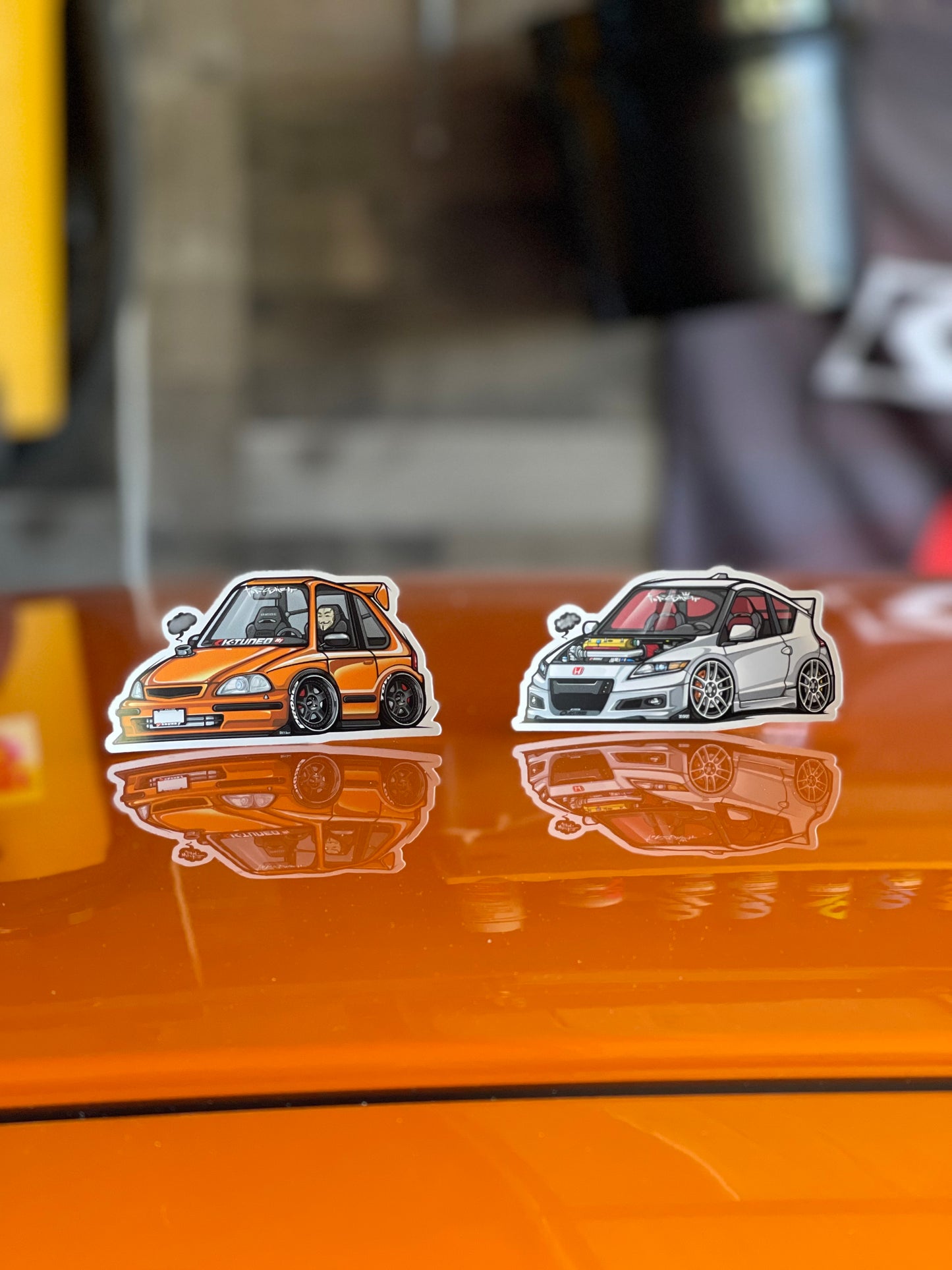 Slap on stickers