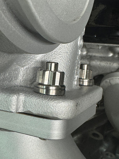 Kit de pernos de colector turbo de titanio crudo MDP (4 piezas) M10X1.5X45mm