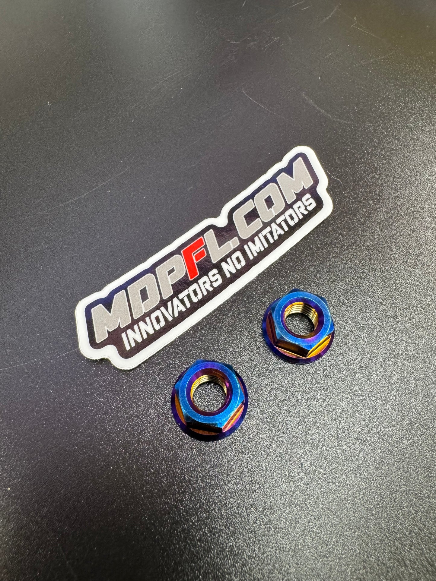 MDP Titanium Hex Flange Nuts – Brake Master Cylinder Dress-Up (M8 x 1.25)