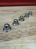 Titanium Acorn Nuts- M6x1.0 Metric Domed B,D,F,H K Series Grade 5 - Image 1