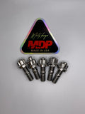 MDP Raw Titanium Exhaust Bolt Kit: K, F Series K20, K24,20C,22C1 5pc M10 x 1.25mm x 45mm - Image 3
