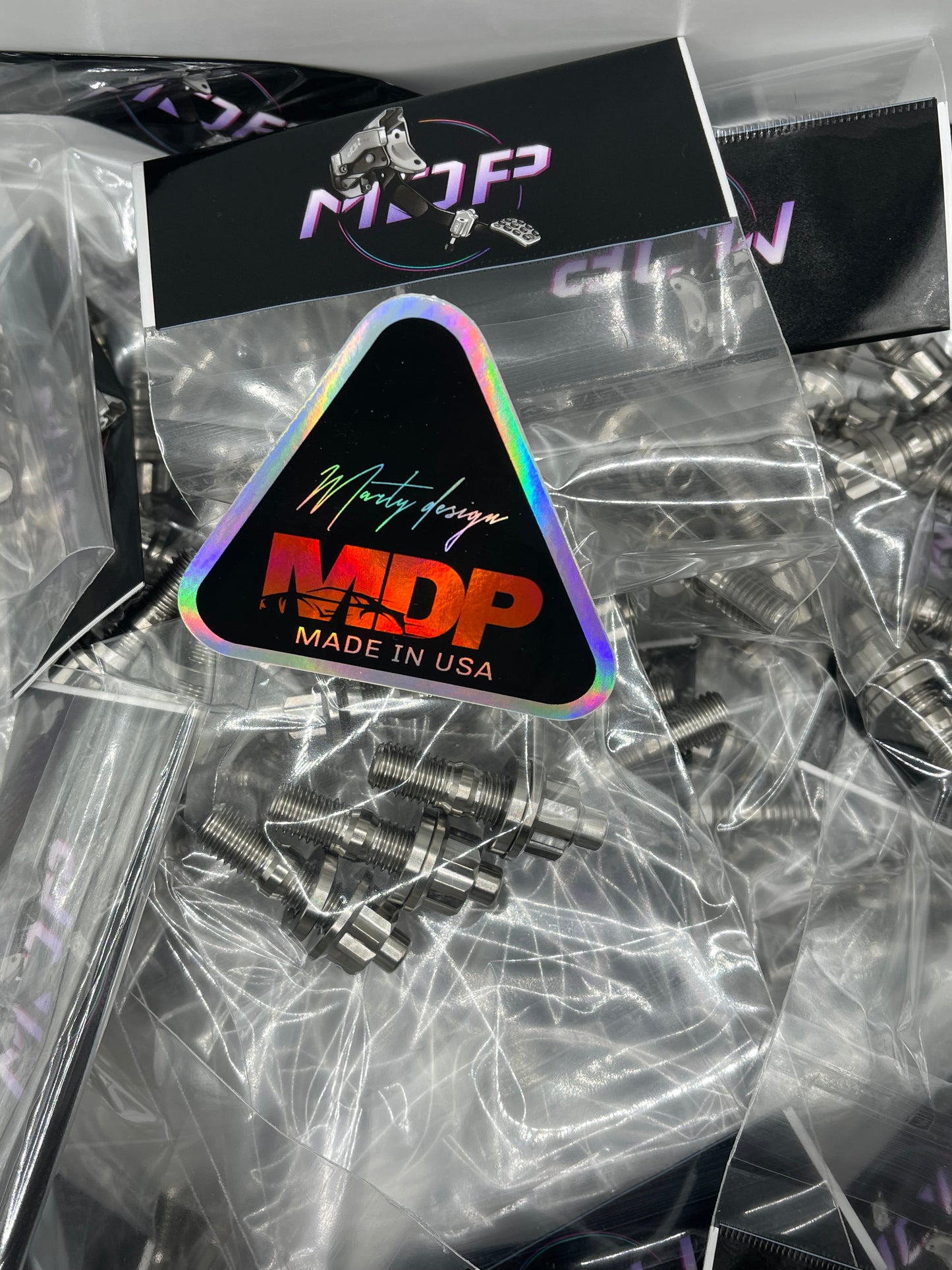 MDP Raw Titanium Turbo Manifold Stud Kit (4pc) M10X1.5X45mm