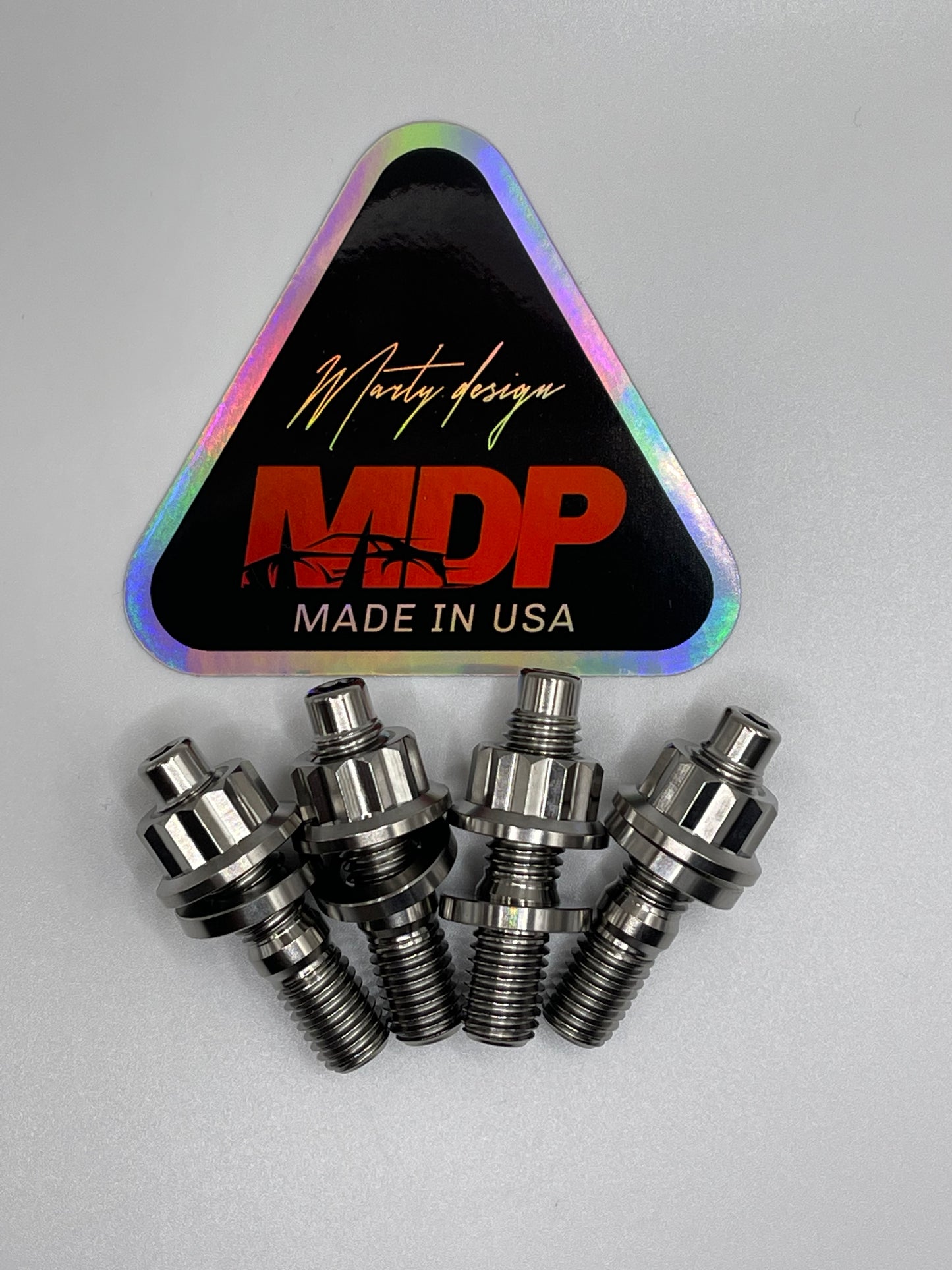 MDP Raw Titanium Turbo Manifold Stud Kit (4pc) M10X1.5X45mm